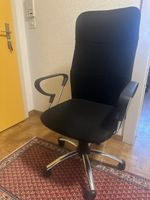 black high-back office chair