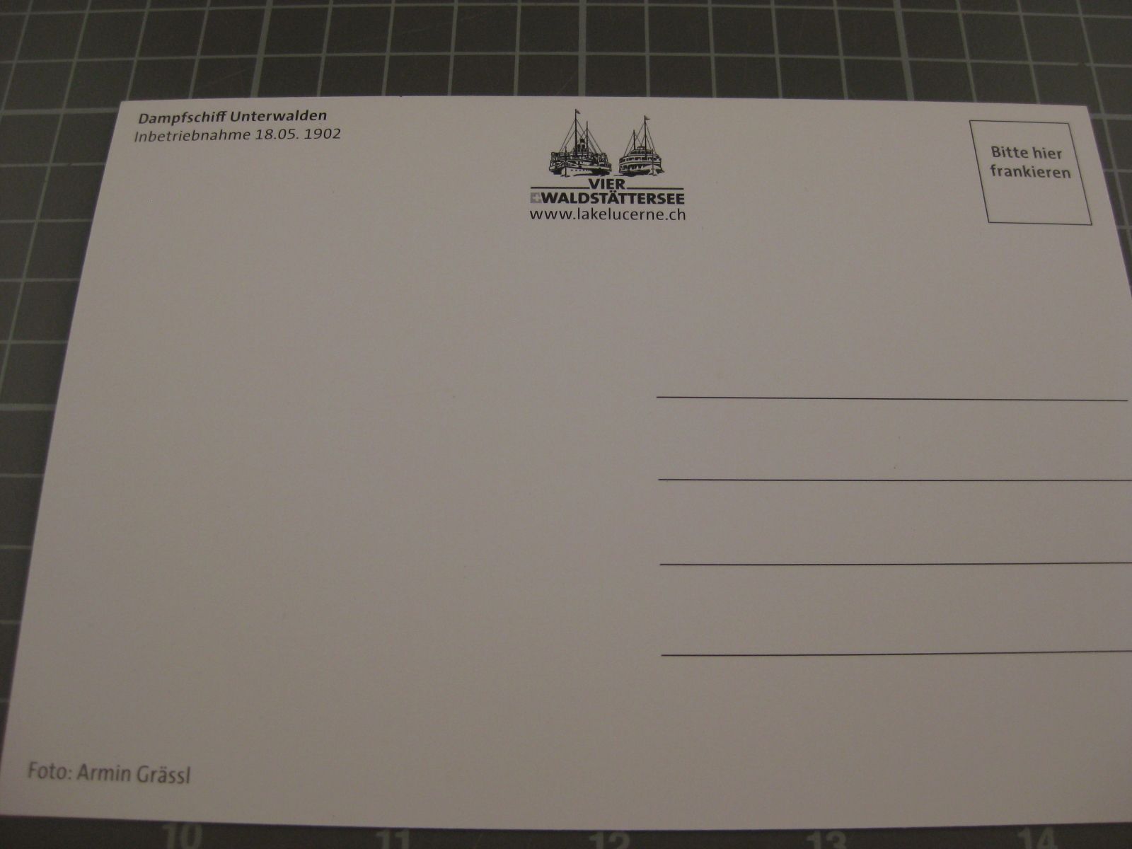 Cartes postales: Dampfschiff Unterwalden – D'occasion à Malters par Marosko 1