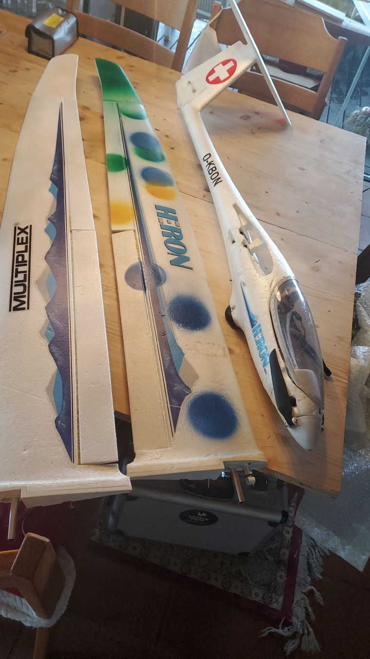 Multiplex RC Kits de montage:  Multiplex Heron 2400 mm  – Défectueux à Hausen AG par Lothar64