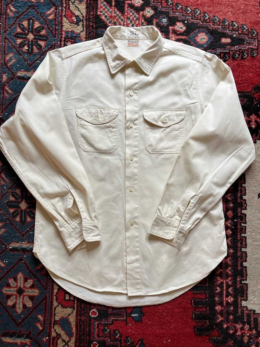 Camicie: At Last & Co, Workwear Hemd, Grösse 16 – Usato da Zürich venduto da Adelmax