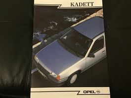 Opel Kadett Verkaufsprospekt 34 Seiten September 1987