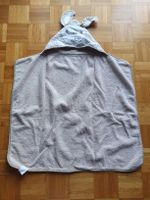 Frottee Babybadetuch 62x66 cm mit Kaputze, Hase, beige