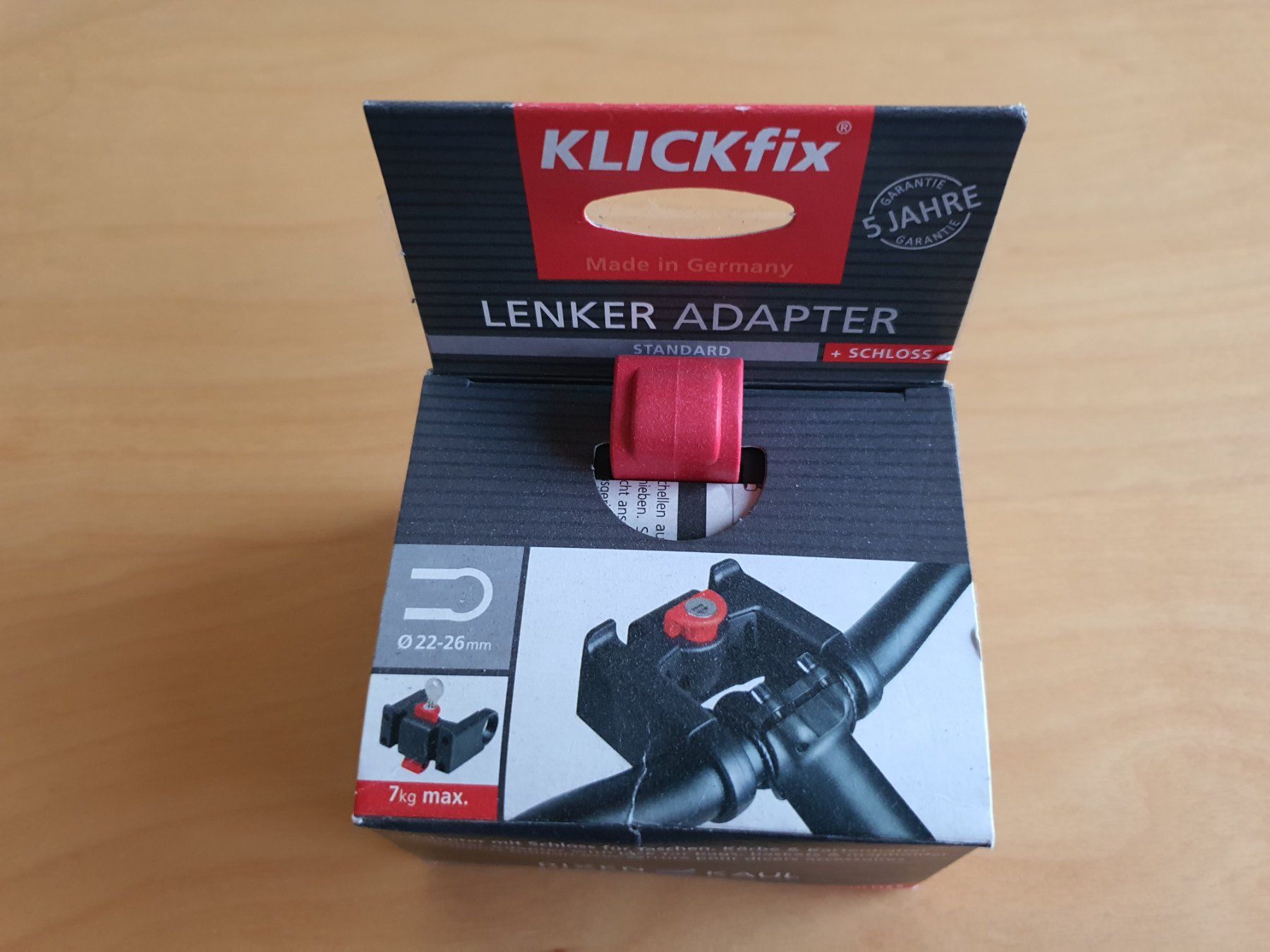 Pezzi di ricambio: KLICKfix Zubehör Lenkeradapter mit Schloss, Schwarz – Nuovo (secondo la descrizione) da Amriswil venduto da fa_ma