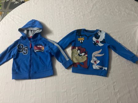 2x Kinder Pullover Gr. 104 Disney Cars & Looney