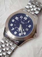 SHARP Japan Quartz Armbanduhr 40mm Uhr inkl. neuer Batterie