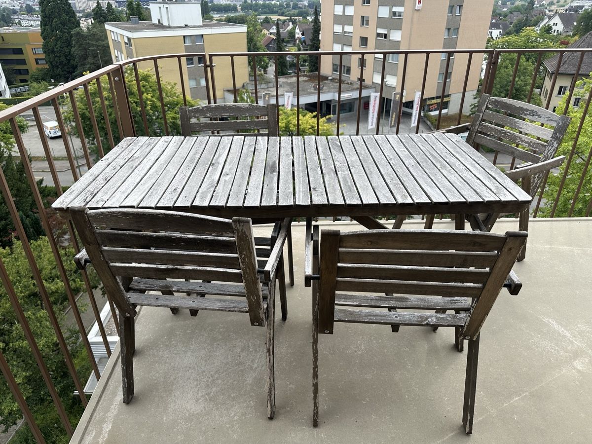 Ikea Set di tavolo e panche: Gartentisch + 4 Stühle – Usato da Unterengstringen venduto da Ranks96