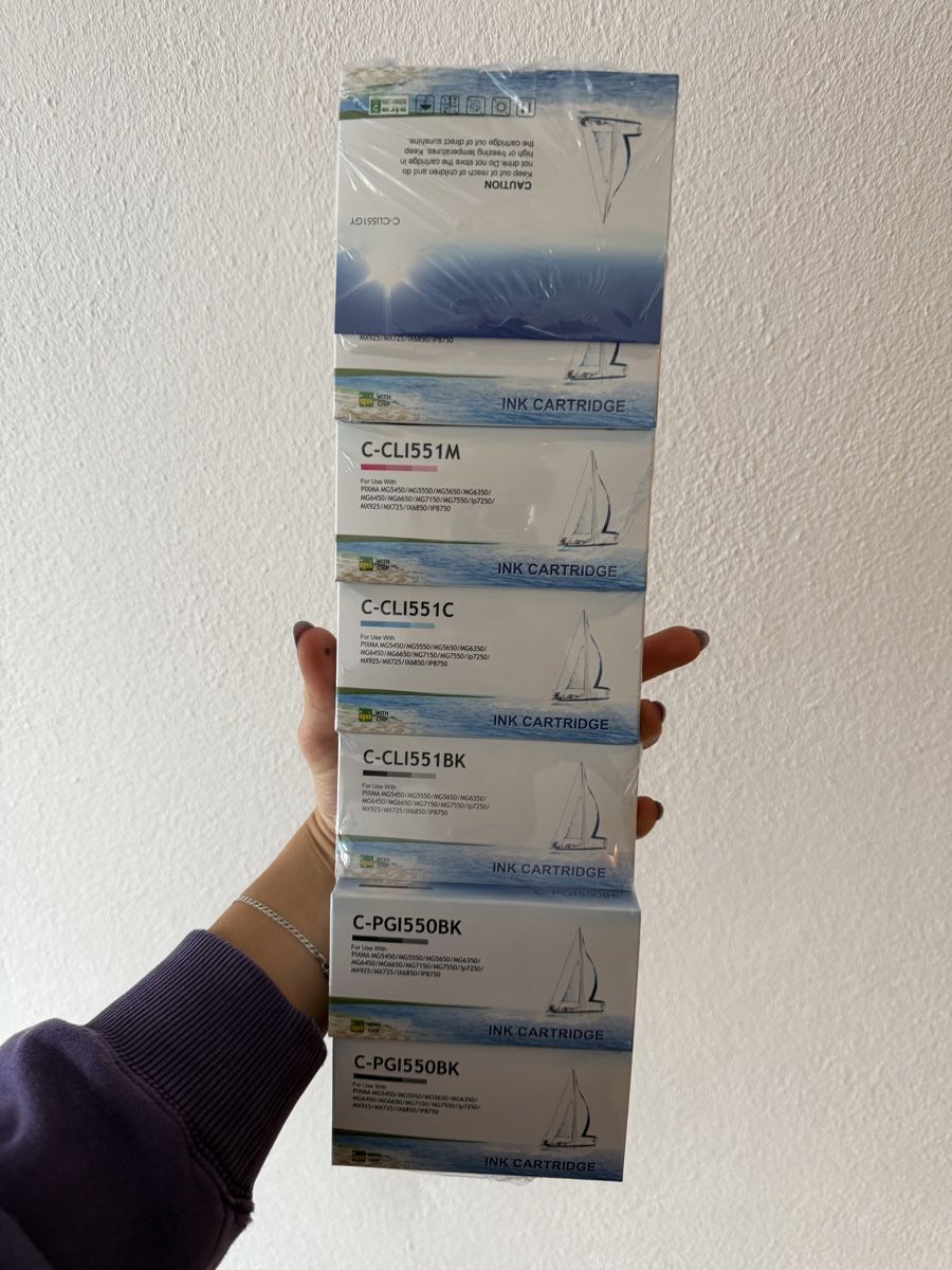 Canon Cartucce per stampanti & toner: Canon Ink Cartridge Bundle - CLI-551&PGI-550 - New! – Nuovo e nell'imballaggio originale da Matten b. Interlaken venduto da kat_68g9 4