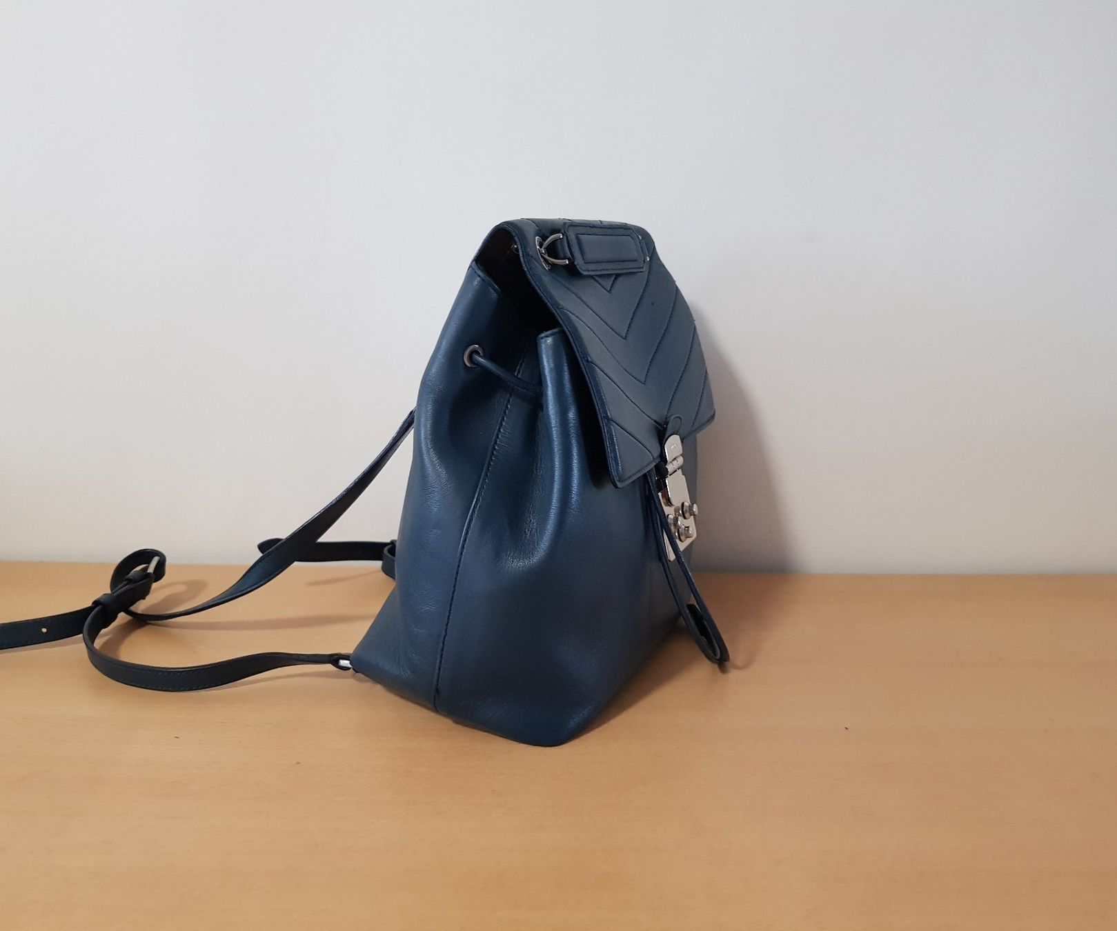 Furla Rucksäcke: Furla Leder Rucksack in Petrol – Gebraucht aus Basel von Birs868 4