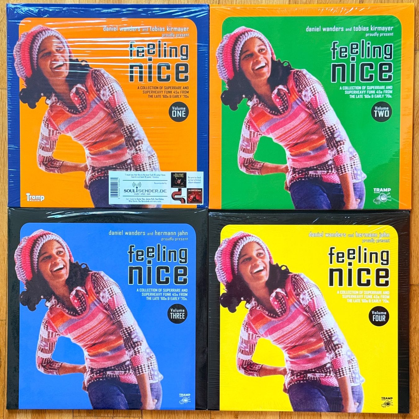 Schallplatten: 4x Funk Vinyl Compilation Feeling Nice 1-4 – Gebraucht aus Solothurn von ChiefRugged