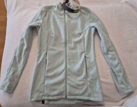 Warme, hellblaue Fleecejacke von Quechua, Grösse XS, Neu