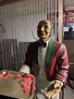 Dekorative Butler Figur, Kunstharz, Vintage Deko, Top!