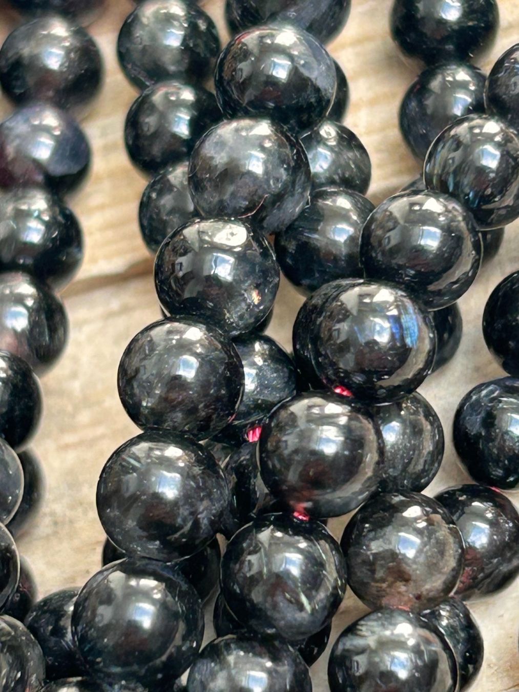Edelsteine: Strang echte Astrophyllite Kugeln / stone beads 6 mm – Neu und originalverpackt aus Niederrohrdorf von Ytobi 3