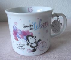 Keramik-Tasse "Geniesse das Leben" Neu