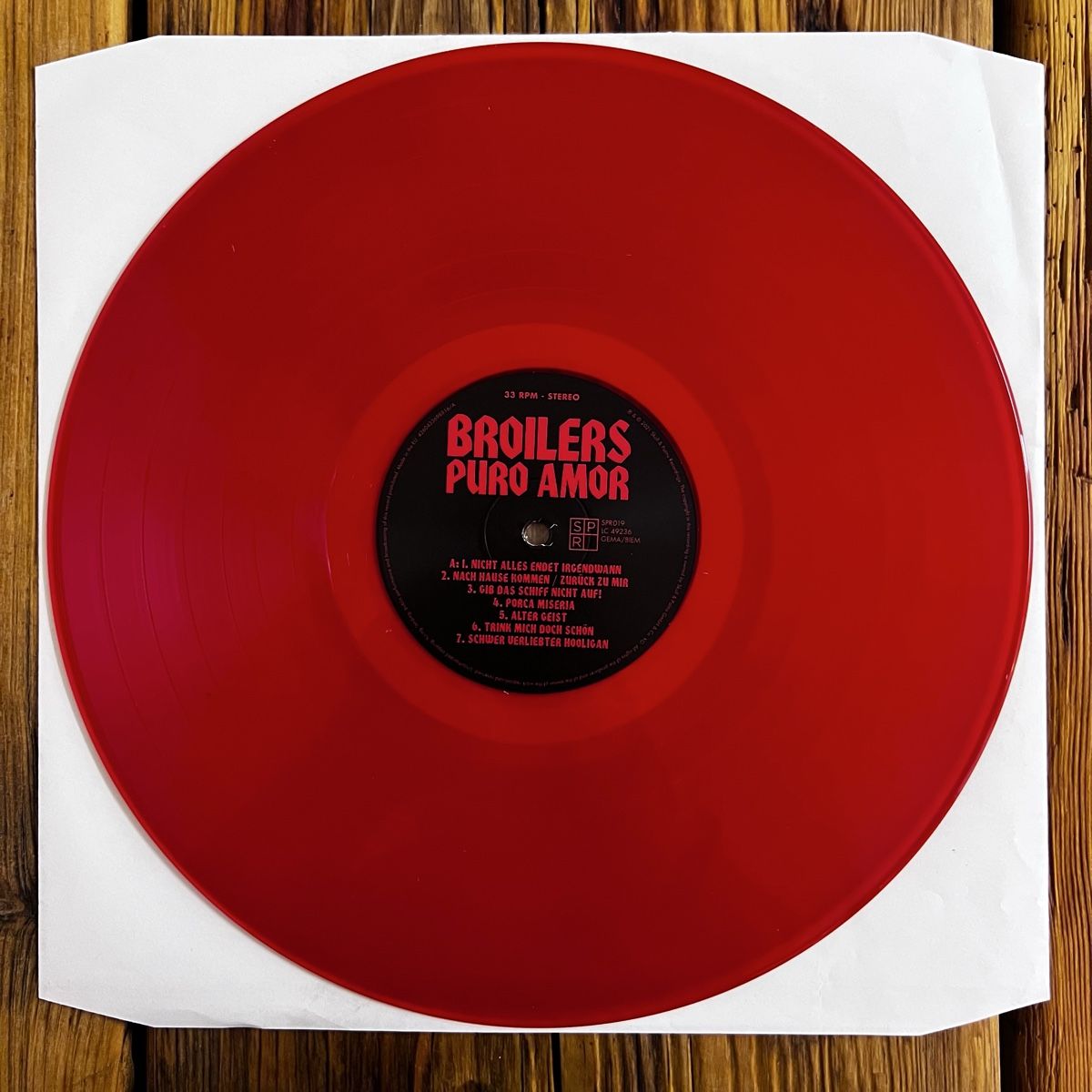 Vinyles: Broilers - Puro Amor - Limited Red Edition Vinyl Mint – Neuf (Voir description) à Umiken par mar_p7n9 5