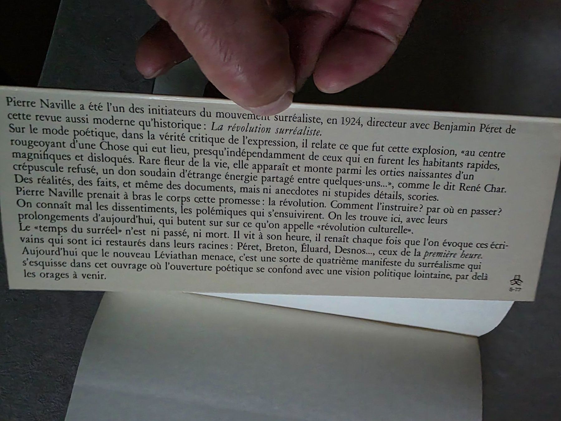 Bücher: Les Temps du surréel - Pierre  Naville - 1977 – Gebraucht aus Walterswil BE von Lonitti 5