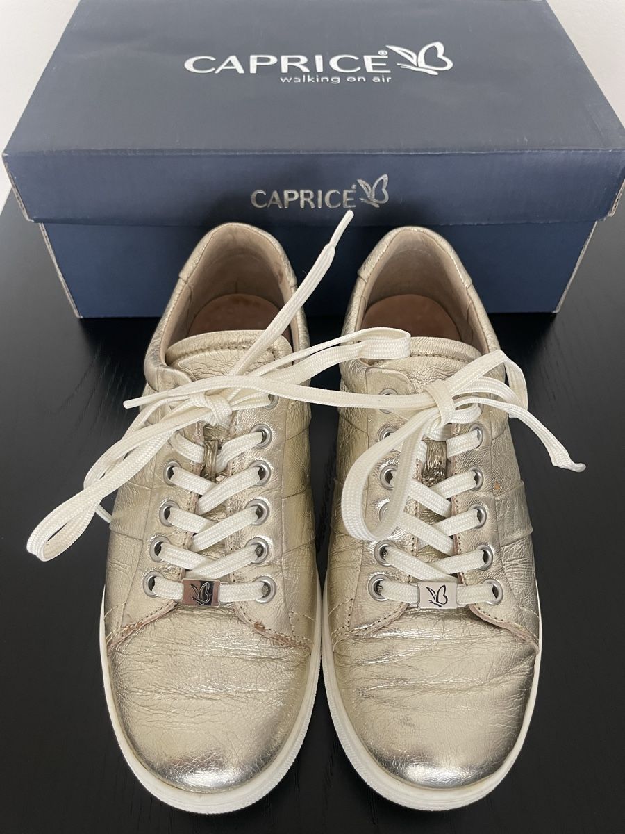Scarpe da donna: CAPRICE SNEAKER LOW LIGHT GOLD METALLIC GRÖSSE 36 – Usato da Rorschacherberg venduto da drdupor 6