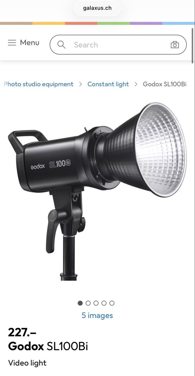 Godox Lampen: Godox SL100Bi Continuous Light 100W LED Black – Neu (gemäss Beschreibung) aus Schlieren von sch_7wfd 2