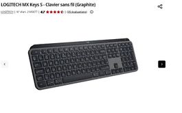 Clavier sans fil Logitech MX Key S