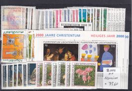 Liechtenstein FRANKATURWARE 2000 Nominalwert ca. CHF 73.60