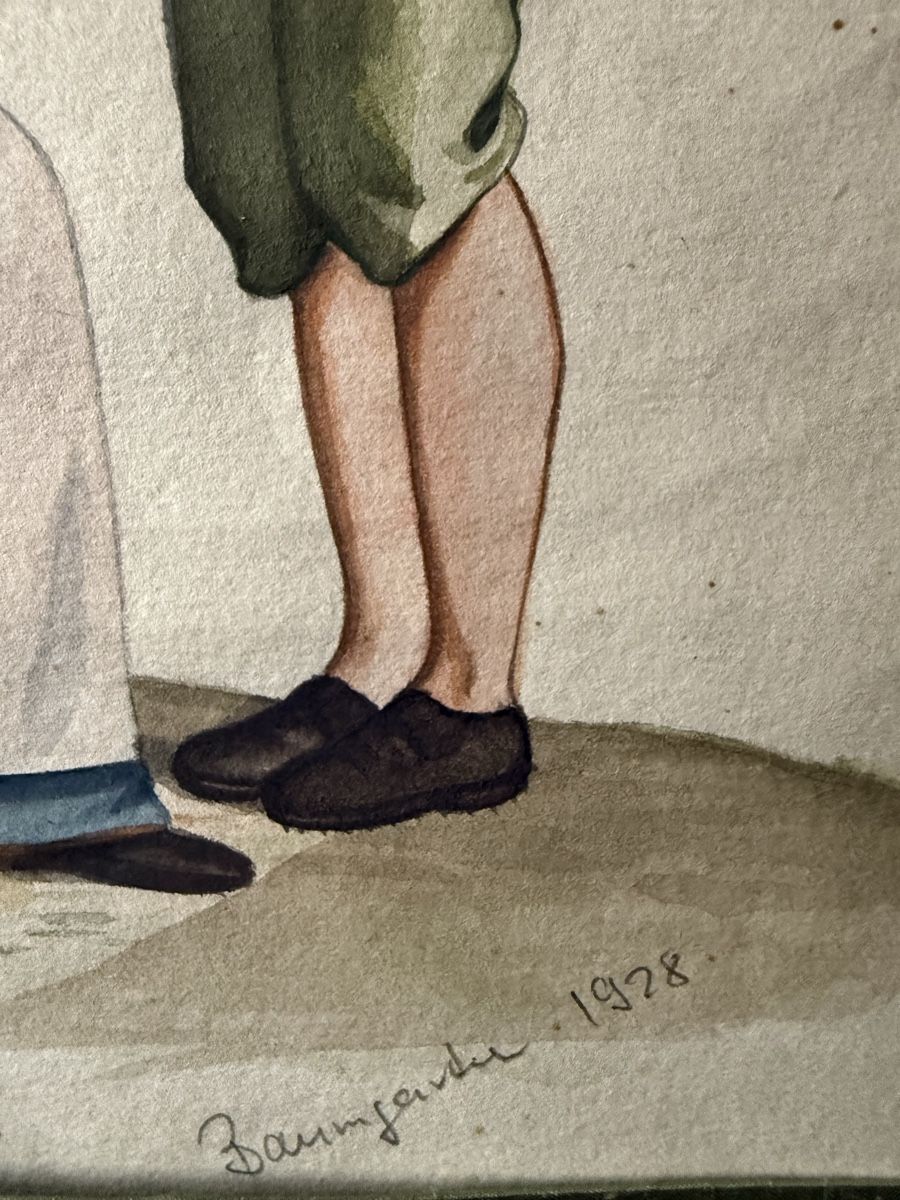 Dipinti: Aquarell, signiert 1928, gerahmt – Usato da Biel/Bienne venduto da Katja01112 4