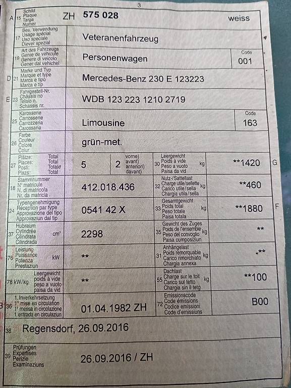 Autos: Mercedes-Benz W123 230 E – Gebraucht aus Langenthal von Goergens10 7