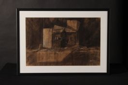 "Spuren eines Ortes" - Originalzeichnung, signiert
