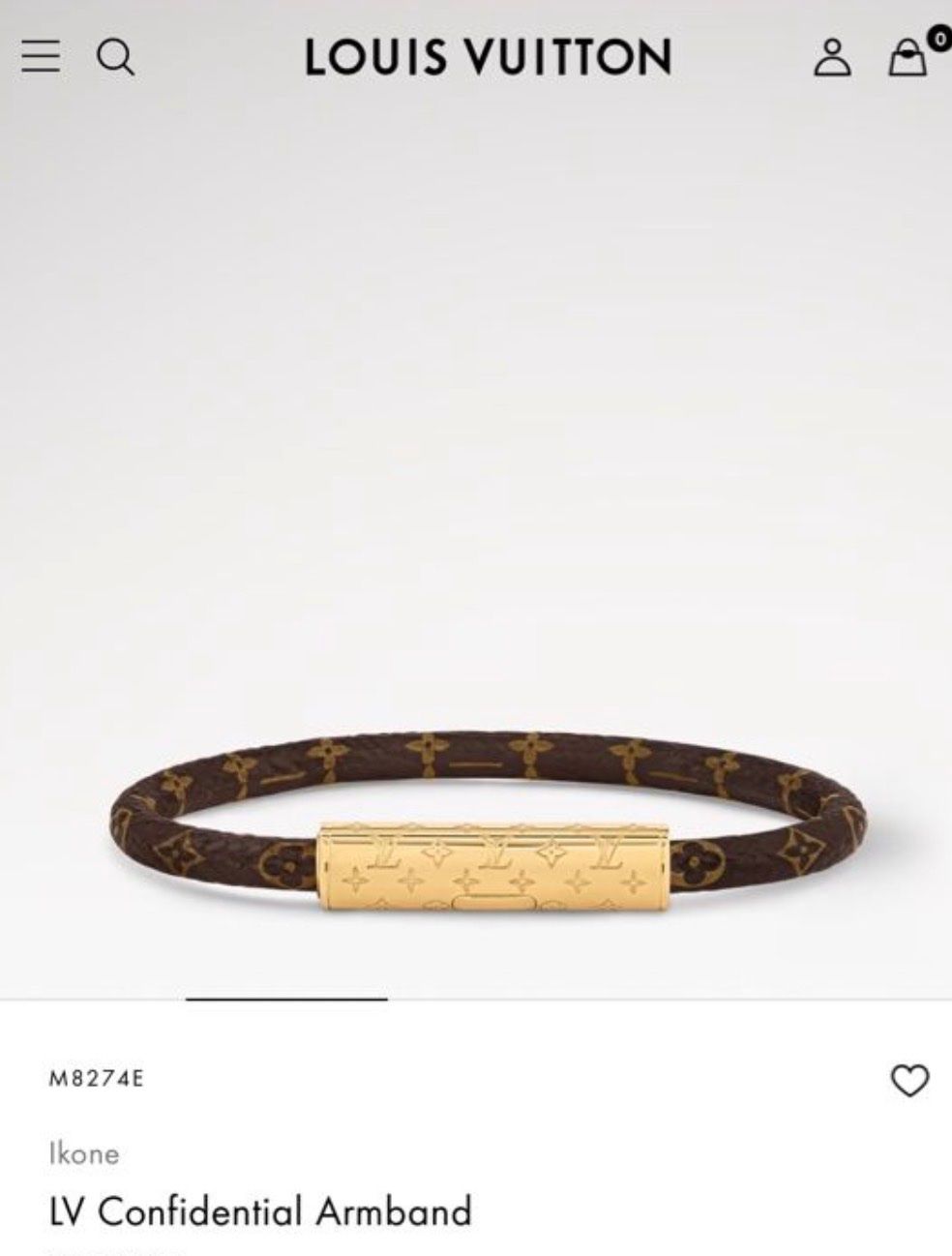 Louis Vuitton Bracciali & Braccialetti: Louis Vuitton Confidential Armband M – Nuovo (secondo la descrizione) da Zumikon venduto da nat_96zs