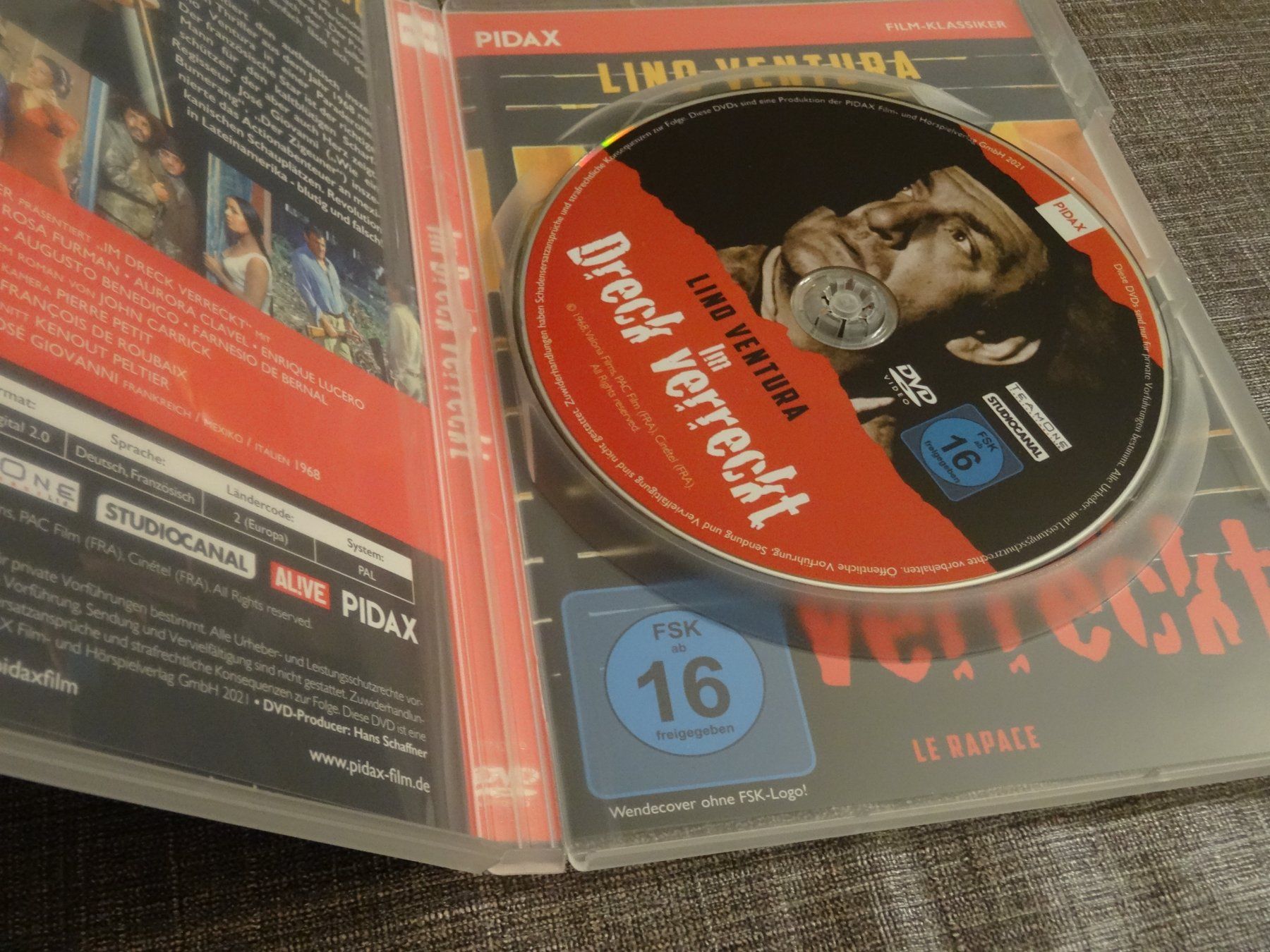 Tutti i DVDs: DVD Im Dreck verreckt Lino Ventura – Usato da Olten venduto da Disc-Verkauf 1