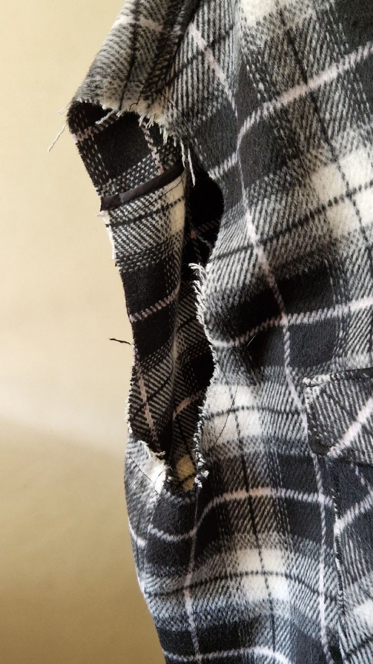 H&M Gilet & Giacche: Schwarz-weiss-karierte Flanell-Weste – Nuovo (secondo la descrizione) da Oberengstringen venduto da Sheera7 5