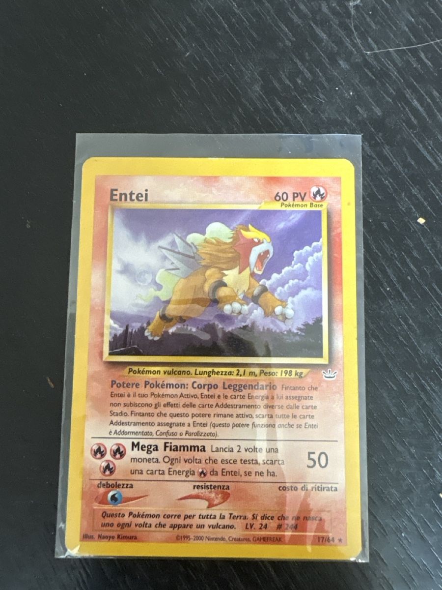 Pokémon Carte collezionabili: Entei Pokemon neo revelation 17/64 – Usato da Davesco-Soragno venduto da luiginix3939