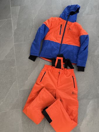 Peak Mountain Kids Ski Suit, 14Y, Orange and Blue!