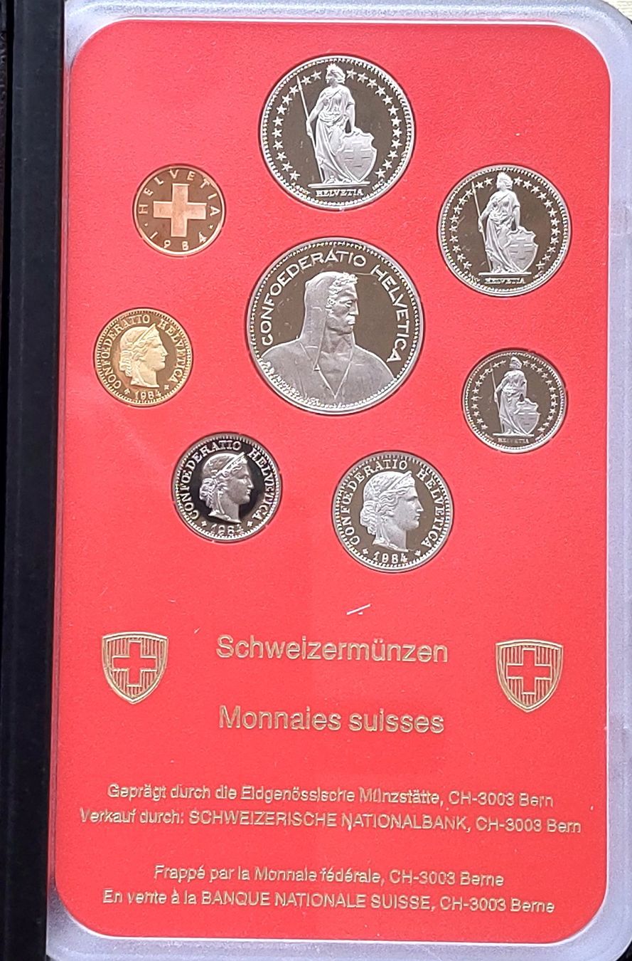Tutti le monete: CH - Münzsatz 1984 pp – Usato da Arch venduto da moneyswiss 3
