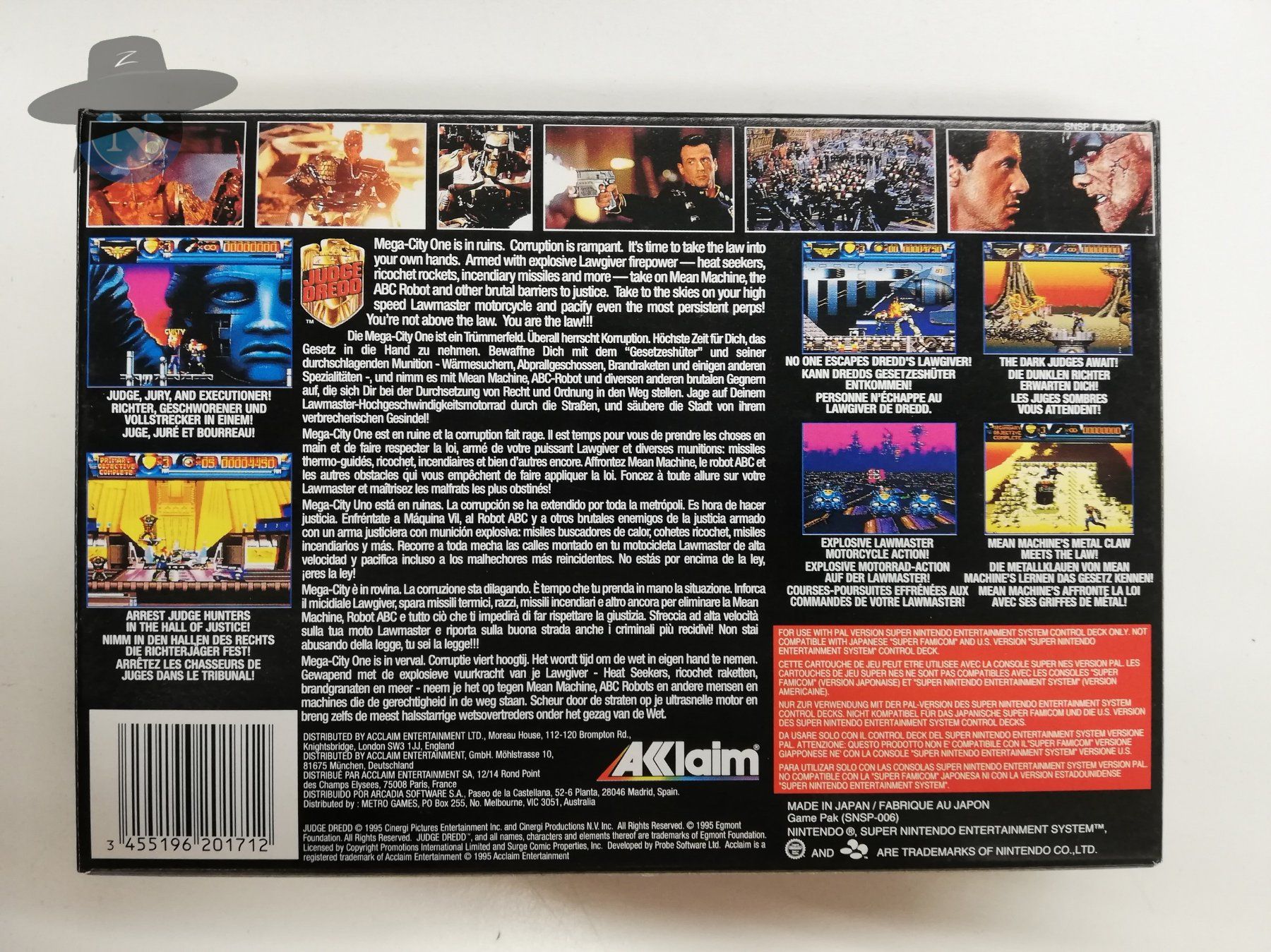 Nintendo Giochi: Judge Dredd / Super Nintendo SNES – Usato da St. Gallen venduto da zorro_dc 1