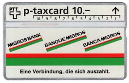 MIGROS BANK - seltene Firmen Taxcard