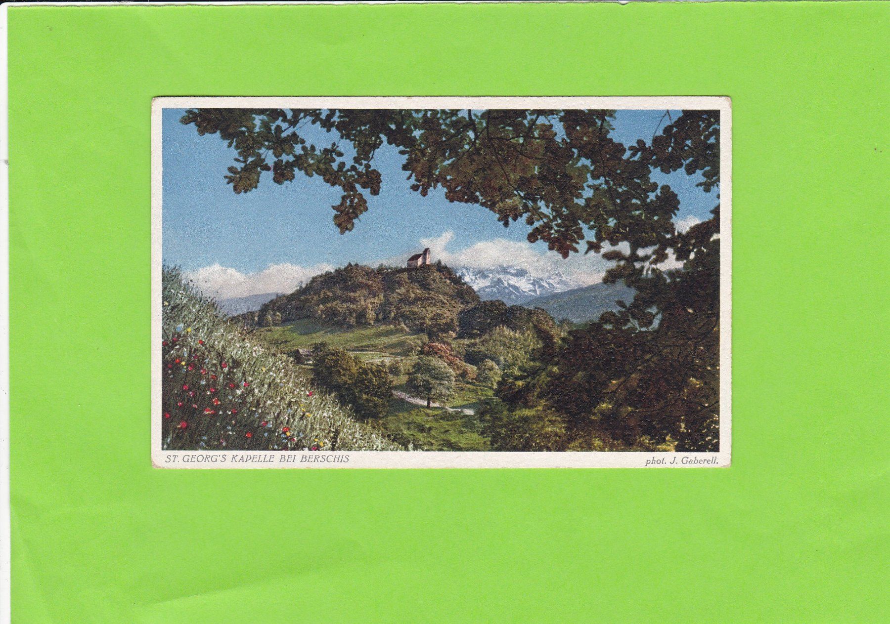 Cartoline postali: St. Georg's Kapelle bei Berschis – Usato da St. Peterzell venduto da neckertal