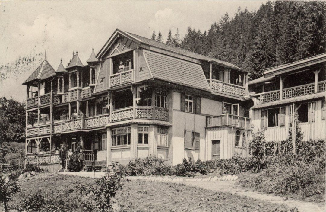 Cartoline postali: Saas   GR   -   Pension Waldhof       um 1919 – Usato da Brig venduto da Valcards54