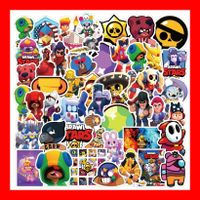 Brawl Stars Supercell Brawler Gems XP 114 tlg Stickerset