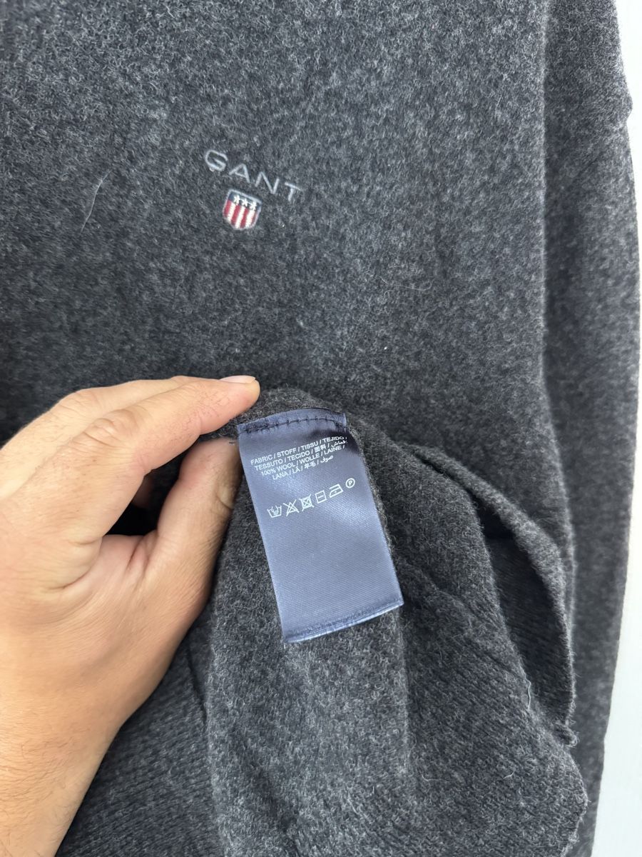 Gant Maglioni & Felpe: GANT Lambwool Herrenpullover, Grösse XL fit L, Pullover grau – Nuovo (secondo la descrizione) da Wetzikon ZH venduto da Jan_wojt 5
