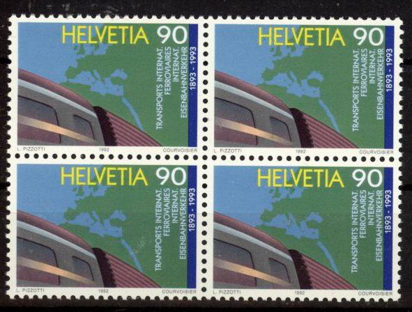 Tutti i francobolli: 1992, Sonderpostmarke IV, Viererblöcke ** – Usato da Willisau venduto da Vollstempel