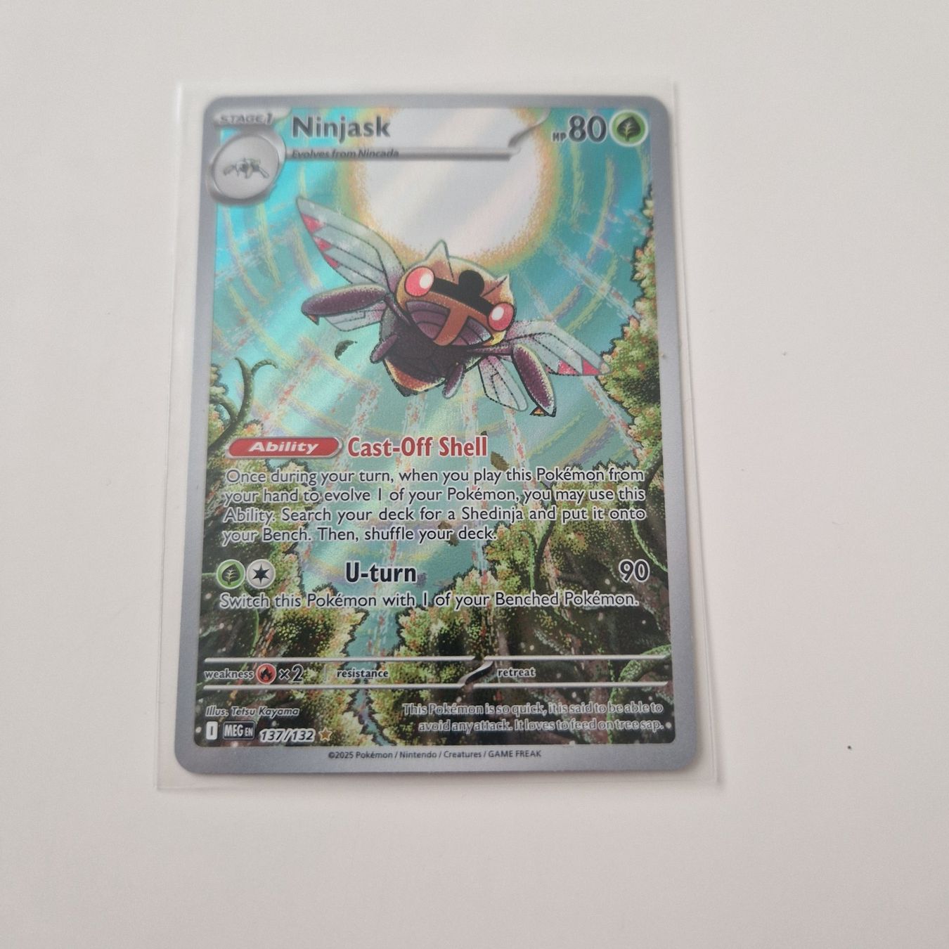 Pokémon Sammelbilder & Trading cards: Mega Evolution Ninjask Holo 137/132 EN – Gebraucht aus Brugg AG von Sasch09