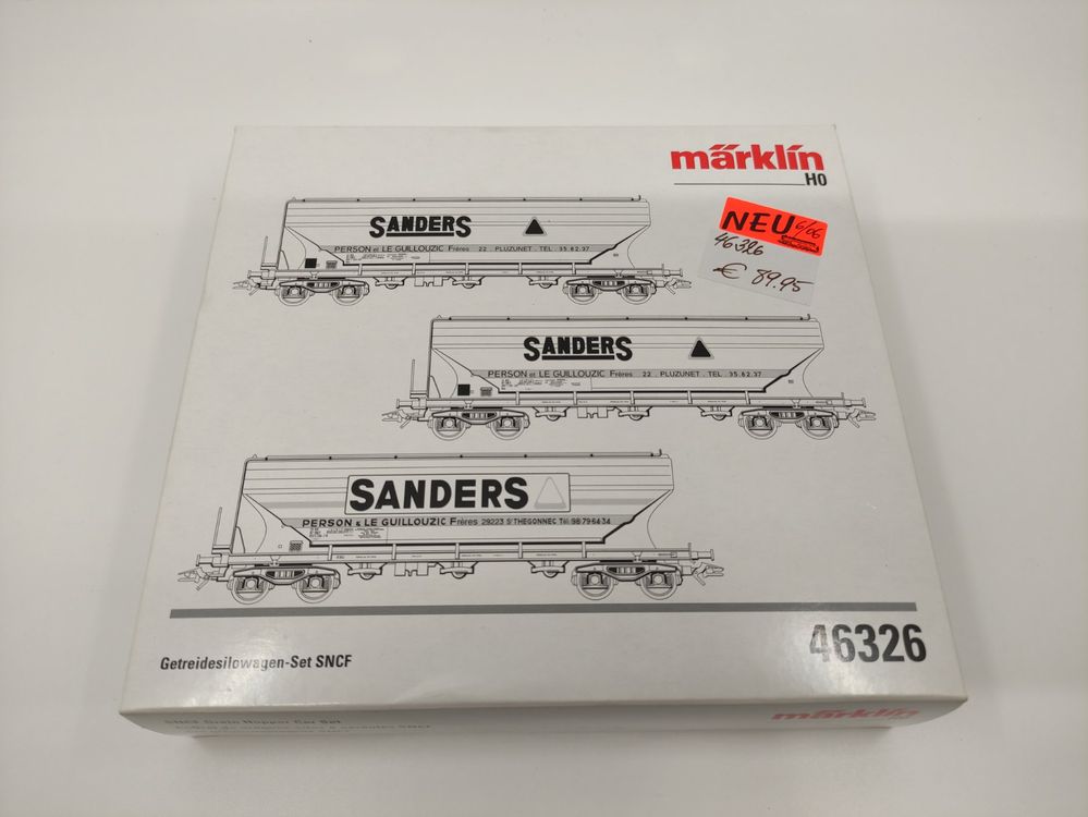 Wagon Céréalier Märklin SANDERS - 46326-01 - Neuf Sous Emballage