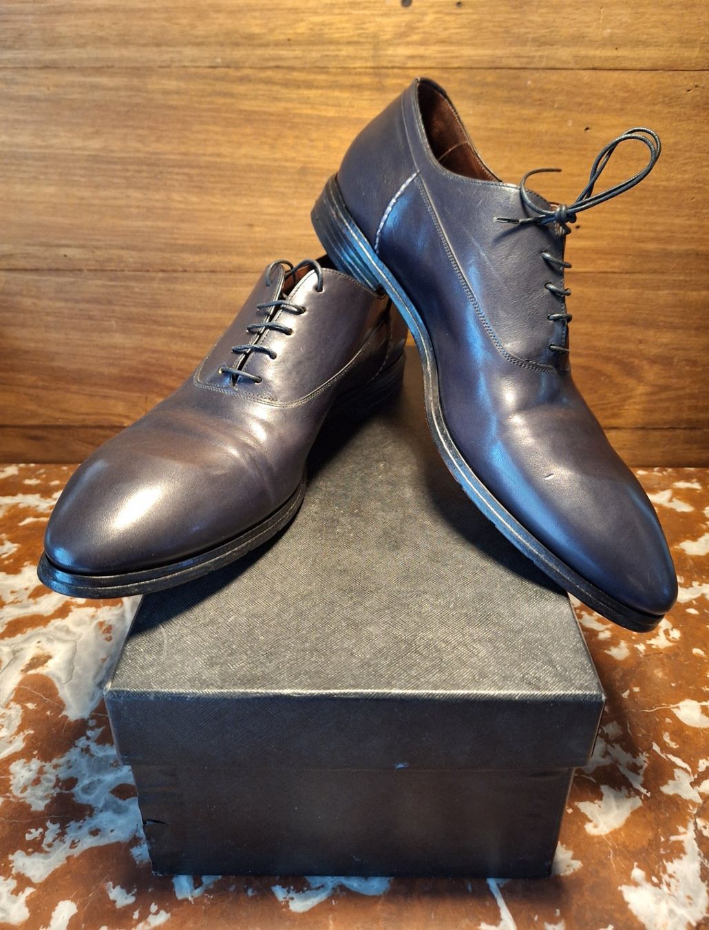 Scarpe da uomo: Premiata Derbies Dark Blue Night 9 UK – Nuovo e nell'imballaggio originale da Basel venduto da OnutWOODLAND