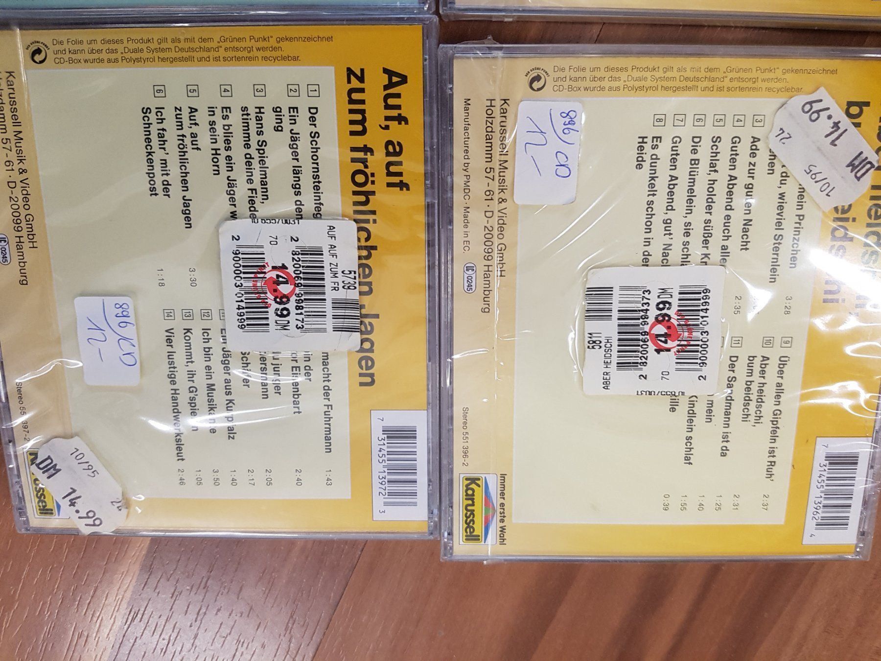 CD: 4 Kinderlieder cds K13 – Nuovo e nell'imballaggio originale da Schwarzenburg venduto da Flamingo07 1
