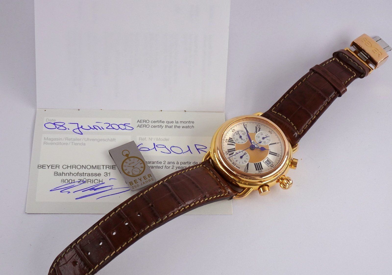 Orologi: BEYER AEROWATCH CHRONOGRAPH 7750 AUTOMATIK – Usato da Bottighofen venduto da menschenfamilie