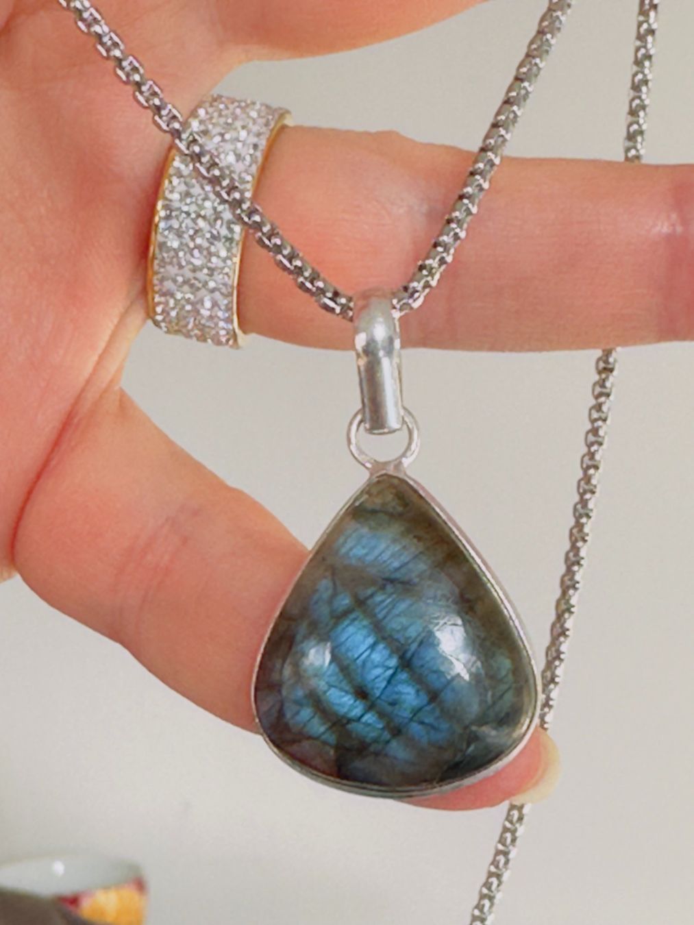 Catenine: Labradorite necklace – Nuovo e nell'imballaggio originale da Genève venduto da AGBERG 1