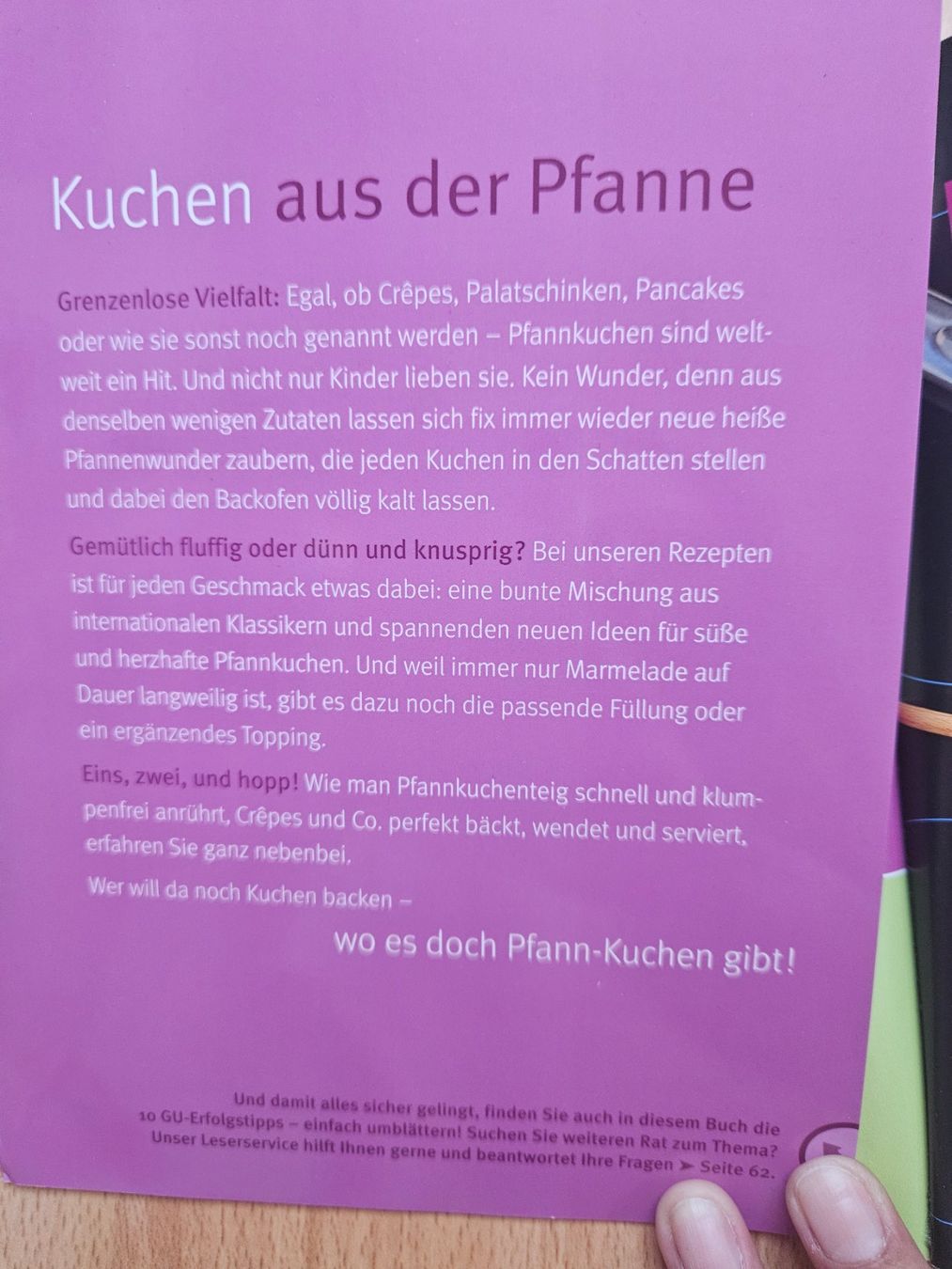Libri: Kochbuch GU Pfannkuchen & Crêpes – Usato da Ebikon venduto da SecondChance_byM 4