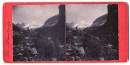 Stereo-Fotografie Blüemlisalp, Wanderer