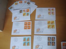 PJ 1987 FDC Serie einzeln und 4er‪