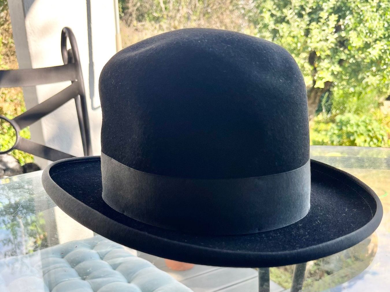 Chapeaux, bonnets & casquettes: Schwarzer Herrenhut, Melone – D'occasion à Muttenz par Bhuebi 1