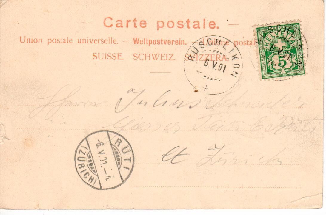 Cartoline postali: Belvoir bei Nidelbad 1901 – Usato da Wolhusen venduto da Curver9 1